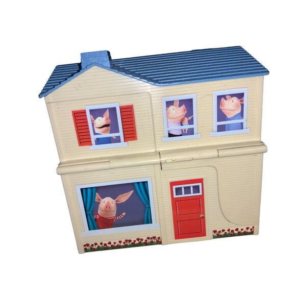 Olivia the Pig 2 in1 Transforming Playset House Pirate Ship W/ Peppa Pig Figures - Picture 1 of 16